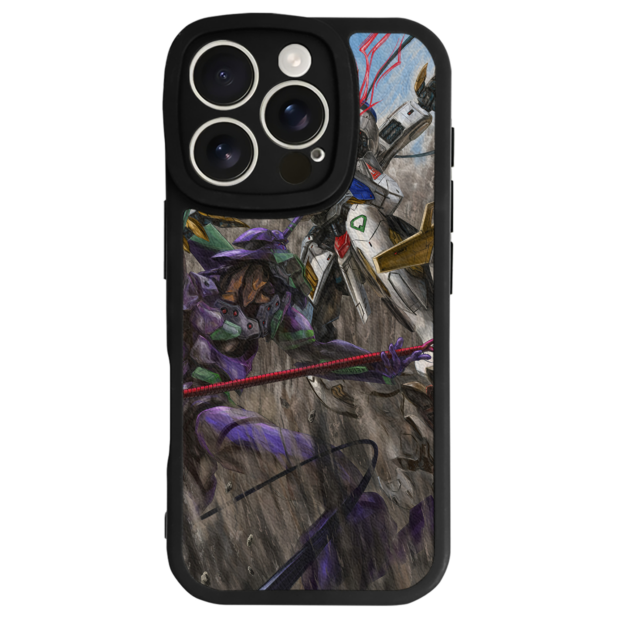 （画像用） EVA 新世紀エヴァンゲリオン 【iPhone 16シリーズ対応】シリコンスマホケース（レザー調） 材質：シリコン